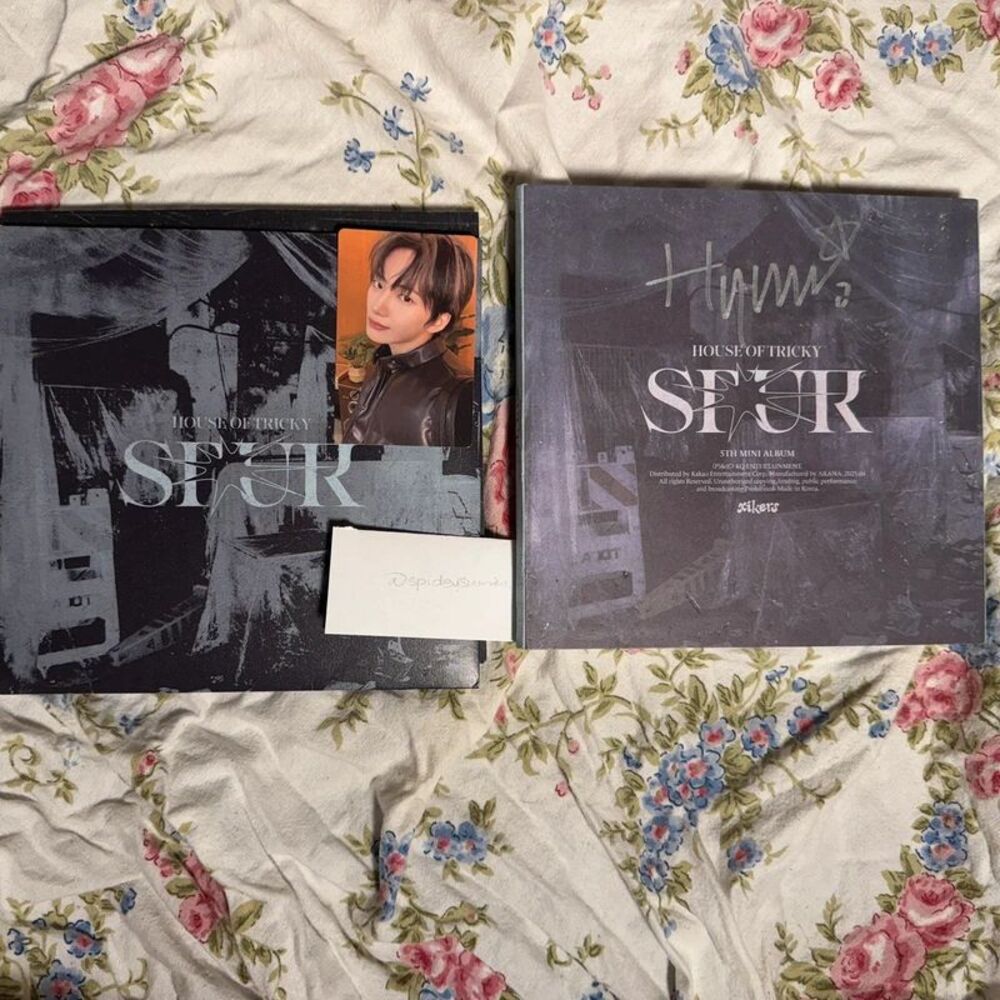 xikers house of tricky : spur 5th mini album, signed by hyunwoo
